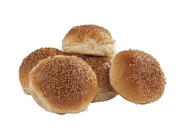 Mini Broodjes Wit Sesam  5 St.